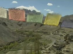 Aerial View Ladakh Leh Jammu and Kashmir India Stock Footage