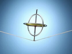 Spinning gyroscope Stock Footage