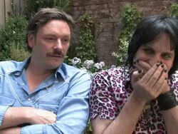The Mighty Boosh Interview (clip 1) Stock Footage