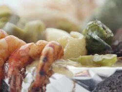 Molcajete Mexican Food Entre Stock Footage