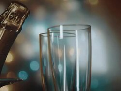 Party Feeling with Champagne Stock Footage
