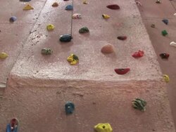 Indoor Rock Climbing Wall 3 HD Stock Footage