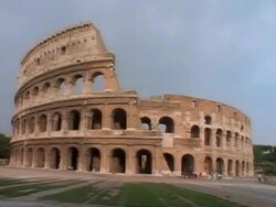 Coliseum Exterior Stock Footage