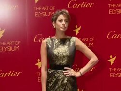 Eva Mendes Launches Cartier Love Charity Bracelet To Benefit Art Of Elysium Stock Footage
