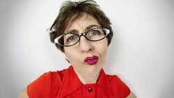 Fisheye Video Nerd With Attitude Stock Footage