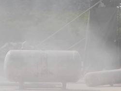 Sandblasting Stock Footage