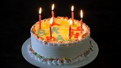 happy birthday cake Stock Footage