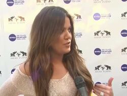 INTERVIEW: Khloe Kardashian Odom on taking the Nivea Good-bye Cellulite Stock Footage