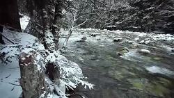 River in the mountains of Caucasus Stock Footage