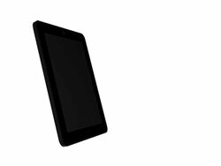 Fly-in animations of a tablet with alpha channel. White version Stock Footage