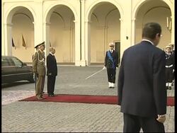 Russian President arrives, meets Italian counterpart Giorgio Napolitano News Clip