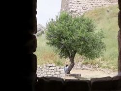 Castle, Accrocorinthos, Greece Stock Footage