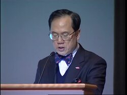 HK leader''s wife and possible successor at conference News Clip