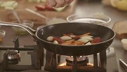 Grilling vegetables Stock Footage