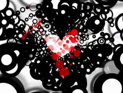 HEART : dark multiple shape and flow (WIPE) Stock Footage