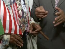 Don King and Director Jeta Amata Stock Footage