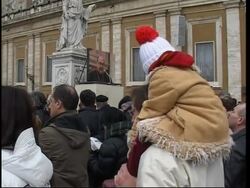Catholics in St. Peter''s Square celebrate Angelus News Clip