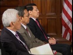 WRAP Arrivals,Bush with Asian leaders, ADDS Howard global warming statement News Clip