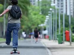WS People exercising / Rio de Janeiro, Brazil Stock Footage