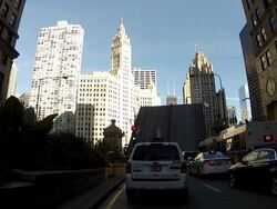 Cortland Street Bridge in downtown Chicago News Clip