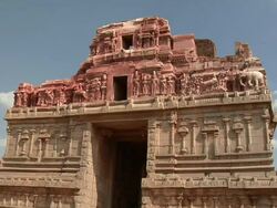 MS Krishna Temple/ Hampi, Karnataka, India Stock Footage