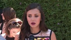 INTERVIEW - Nina Dobrev at The Rape Foundation's Annual Brunch Stock Footage