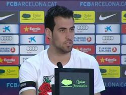 Busquets: Barcelona treat each game a final Stock Footage