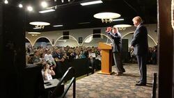 Trump Rally All Access Waterloo Iowa October 27 2015 Stock Footage