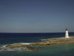 caribbean lighthouse Stock Footage