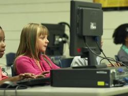 Children on Computers Stock Footage