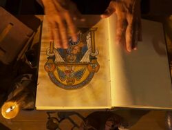 HD: Scribe Examining His Book Stock Footage