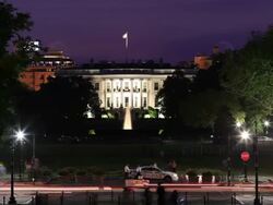 Whitehouse night time lapse Stock Footage