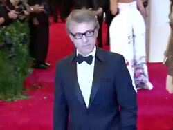 Christoph Waltz at "PUNK: Chaos To Couture" Costume Institute Gala Stock Footage