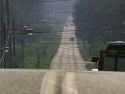 MS Cars moving on road / Memphis, Tennessee, United States Stock Footage