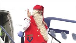 Santa uses commercial air travel to make an early visit to Budapest News Clip
