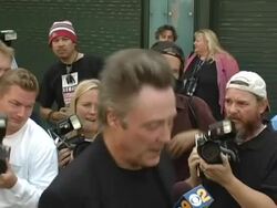 Dedication of Christopher Walken's Hand and Footprints Stock Footage