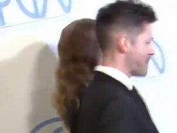 Darren Le Gallo, Amy Adams at the 2011 Producers Guild Awards at Beverly Hills CA. (Footage by WireImage Video/GettyImages) Stock Footage