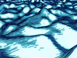 Stylised looping hand drawn Sea background Stock Footage