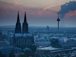 TIME LAPSE; Cologne Skyline Stock Footage