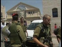 MIDDLE EAST: PEACEFUL MARCH TURNS INTO TROUBLE News Clip