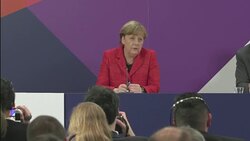 CLEAN : We must defend shared values Merkel News Clip