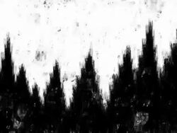 TREES : spacey background,  low angle shot, fully  loopable ANIMATION Stock Footage