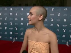 INTERVIEW - Olivia Cooke - Playboy And A&E's "Bates Motel" Event During Comic-Con Weekend Stock Footage