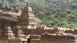 Ancient Temple in India, Bhutanatha Temple Stock Footage