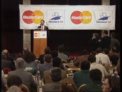 FRANCE: PELE ANNOUNCES MASTERCARD WORLD CUP 1998 SPONSORSHIP News Clip
