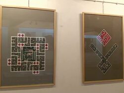 Dissident Syrian artists display work in Cairo Stock Footage