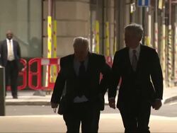 Lord Patten and Tony Hall at the BBC News Clip