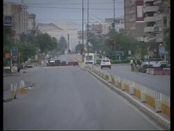 Security on Baghdad streets as curfew continues News Clip