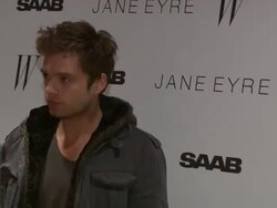 Sebastian Stan at the 'Jane Eyre' New York Premiere - Arrivals at New York NY. Stock Footage