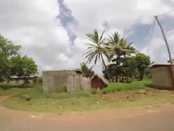 Driving through Zanzibar's island Stock Footage